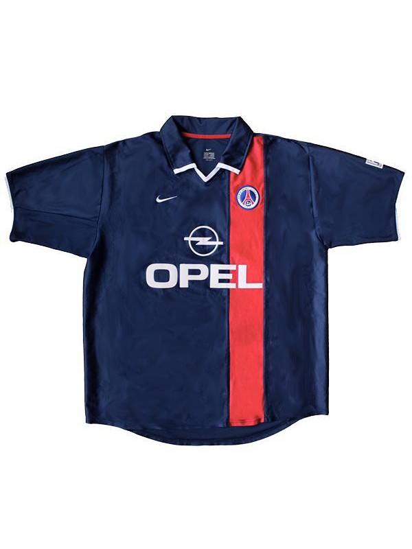 Paris saint germain home retro vintage soccer jersey match prima maglia da calcio sportiva da uomo 2001-2002